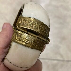 Vintage Bone/Brass Cuff